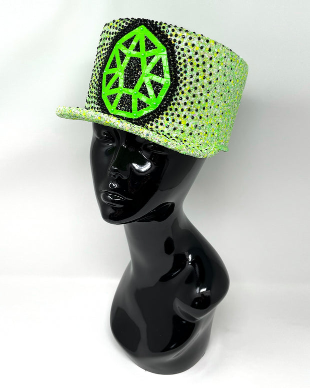 Neon Green Jewel Legion Hat