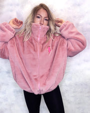 Pink Lets Dance Faux Fur Jacket