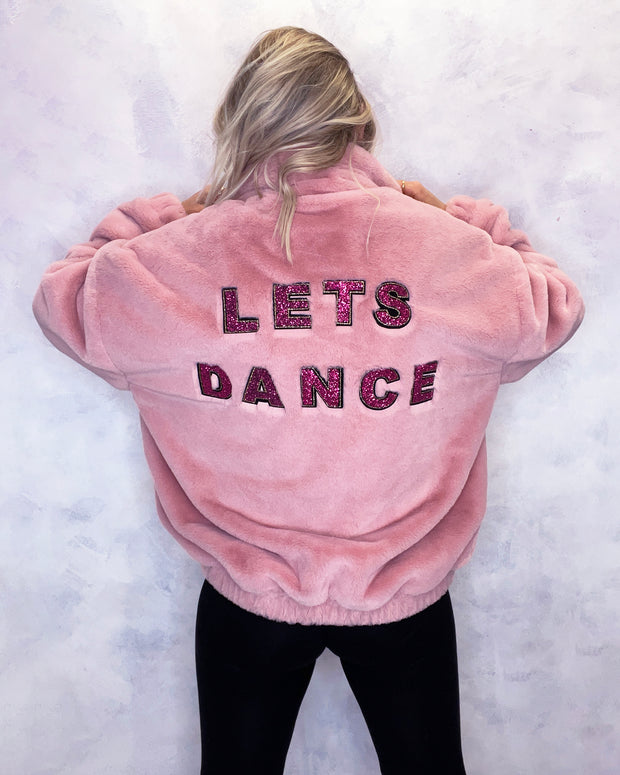 Pink Lets Dance Faux Fur Jacket