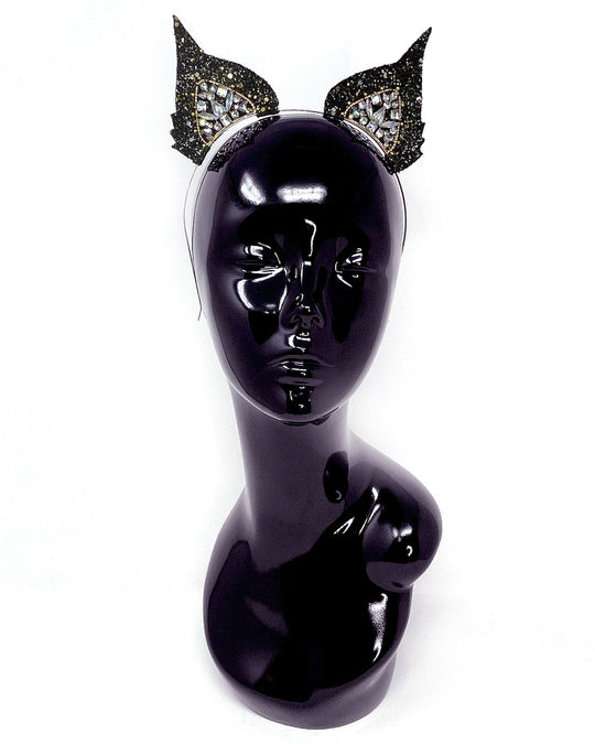 Black & Gold Wild Lynx Cat Ears