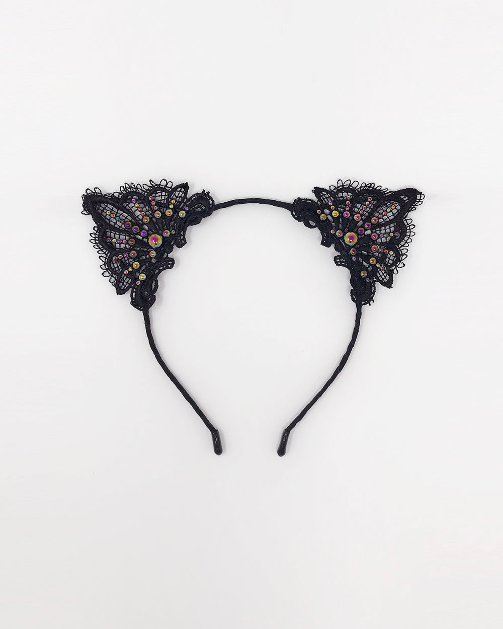 Black Petrol Lace Cat Ears