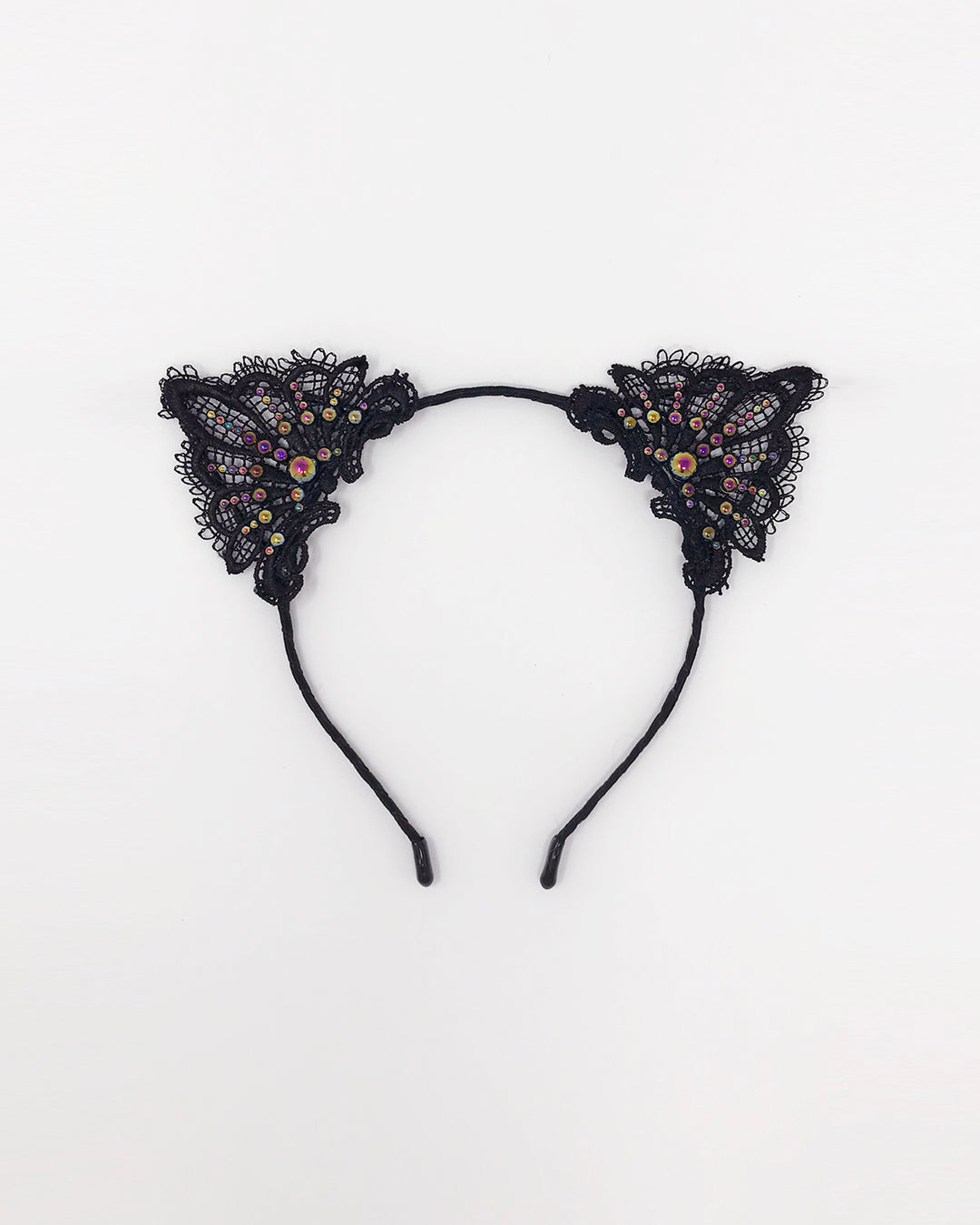 Black Petrol Lace Cat Ears