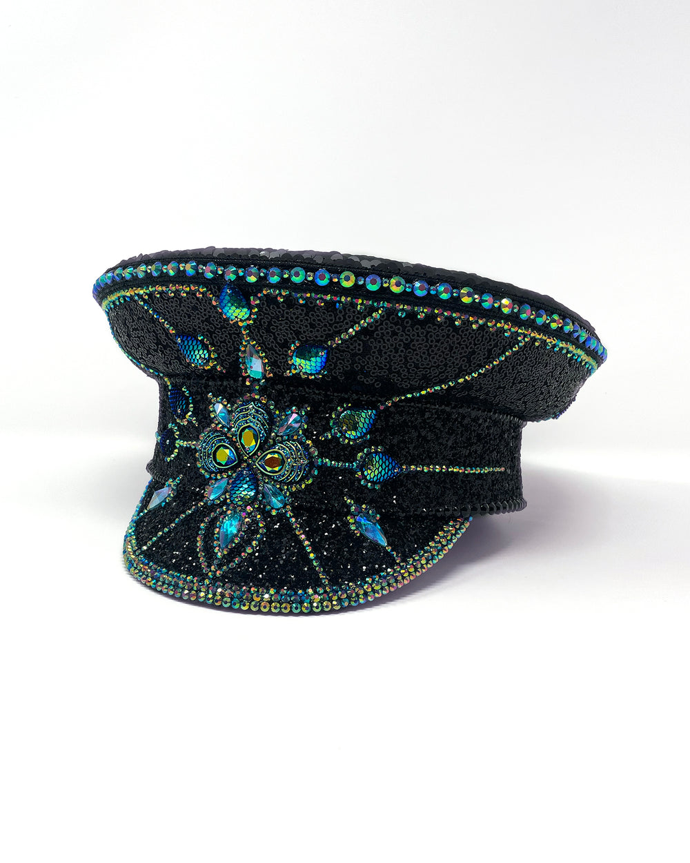 Peacock Paradise Captain Hat