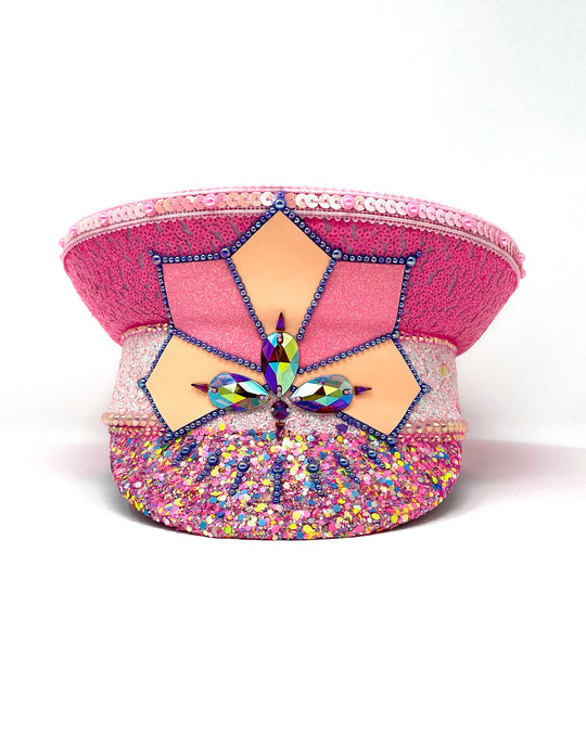 Pastel Glow Captain Hat