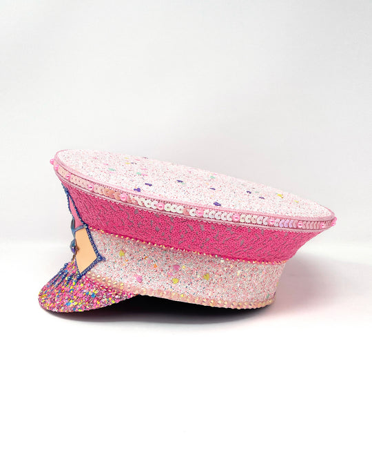 Pastel Glow Captain Hat