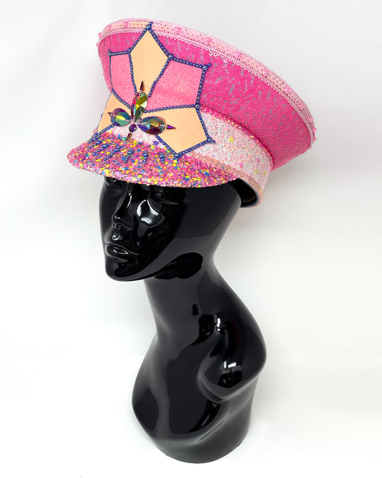 Pastel Glow Captain Hat