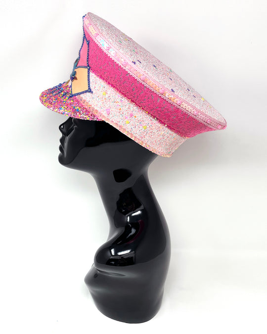Pastel Glow Captain Hat