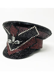 Black Red Signature Captain Hat