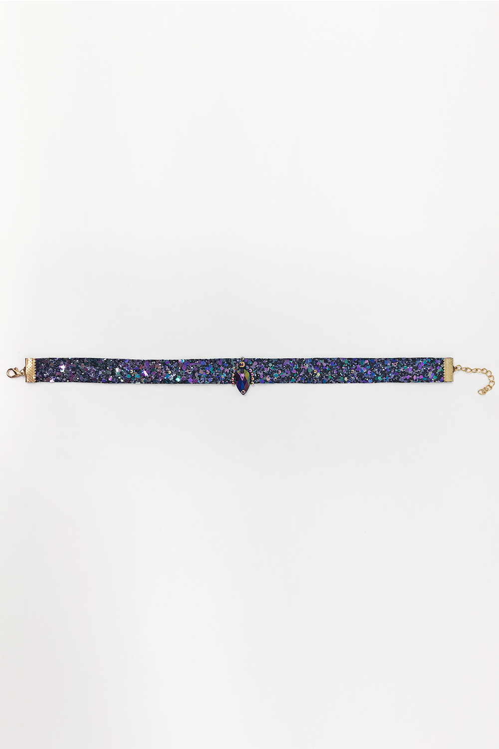 Petrol Glittermix Choker