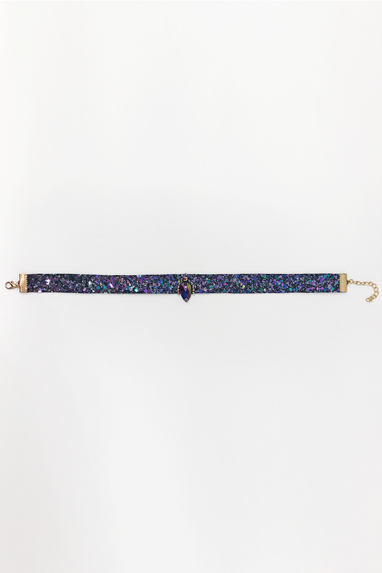 Petrol Glittermix Choker