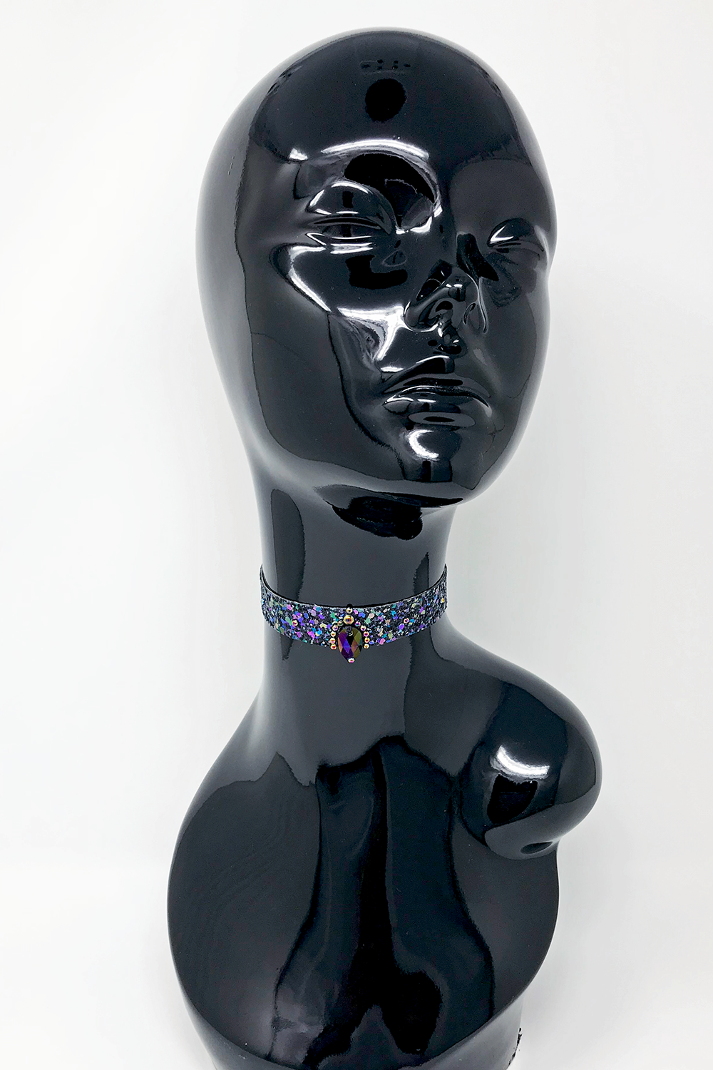 Petrol Glittermix Choker