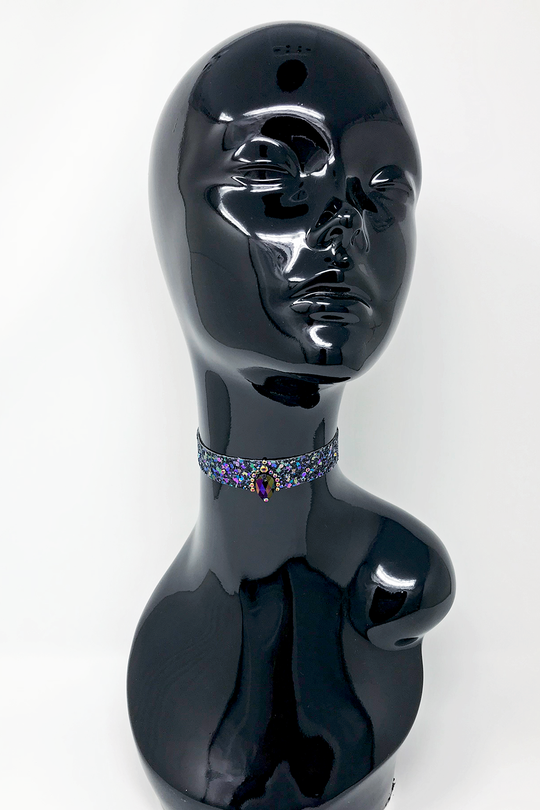 Petrol Glittermix Choker