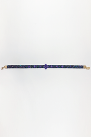 Purple Glittermix Choker