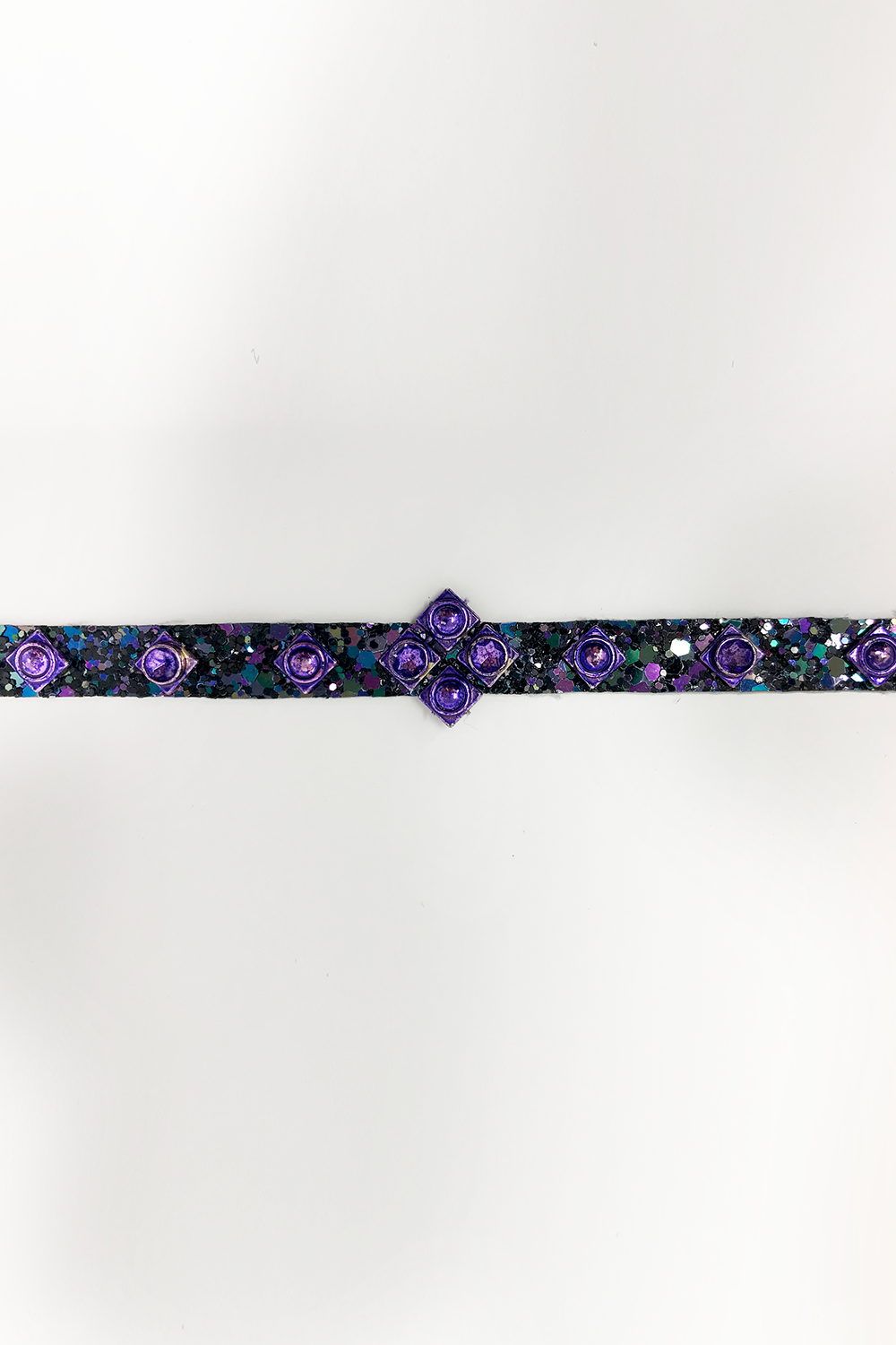 Purple Glittermix Choker