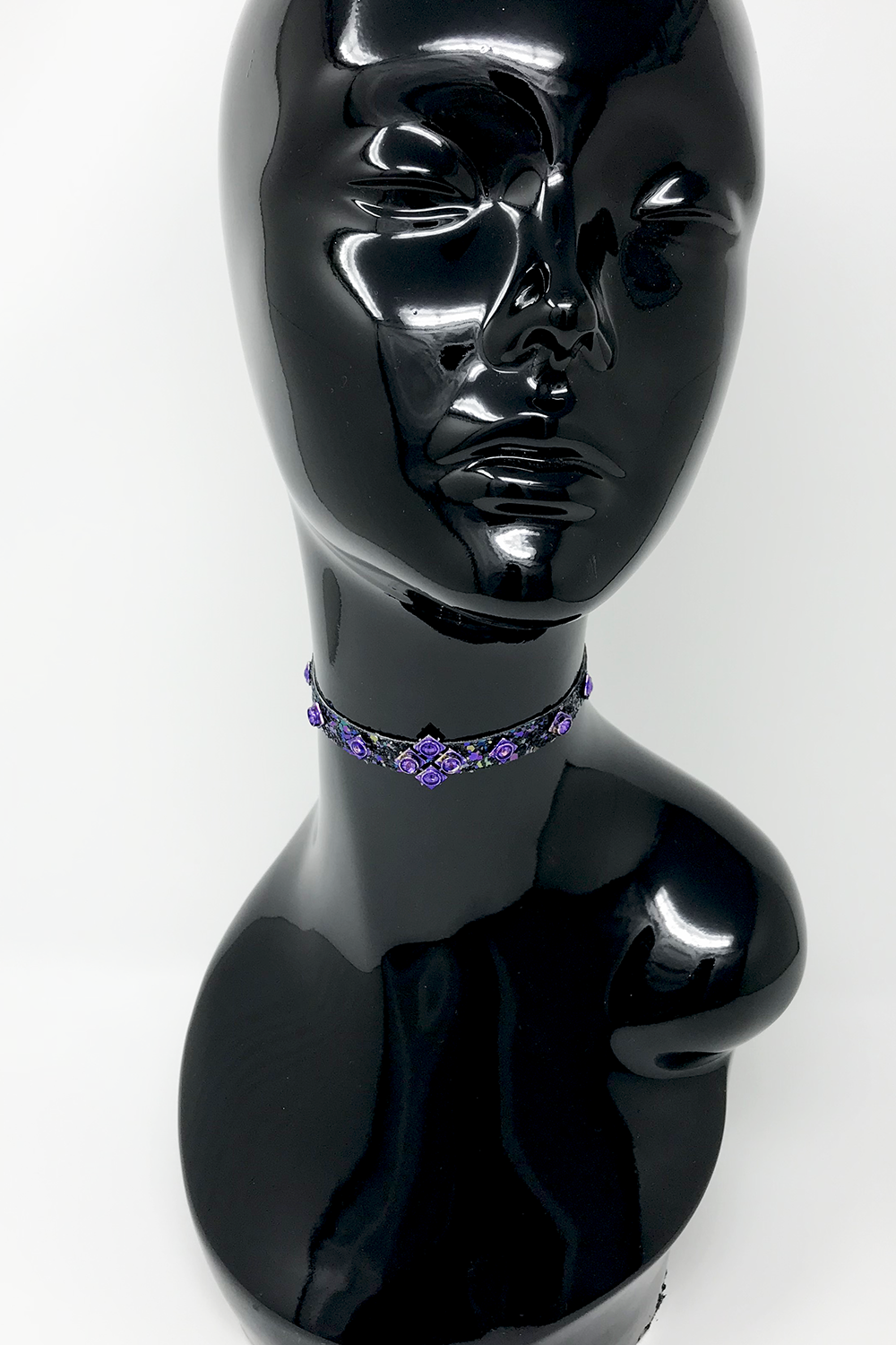 Purple Glittermix Choker