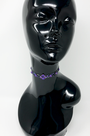 Purple Glittermix Choker