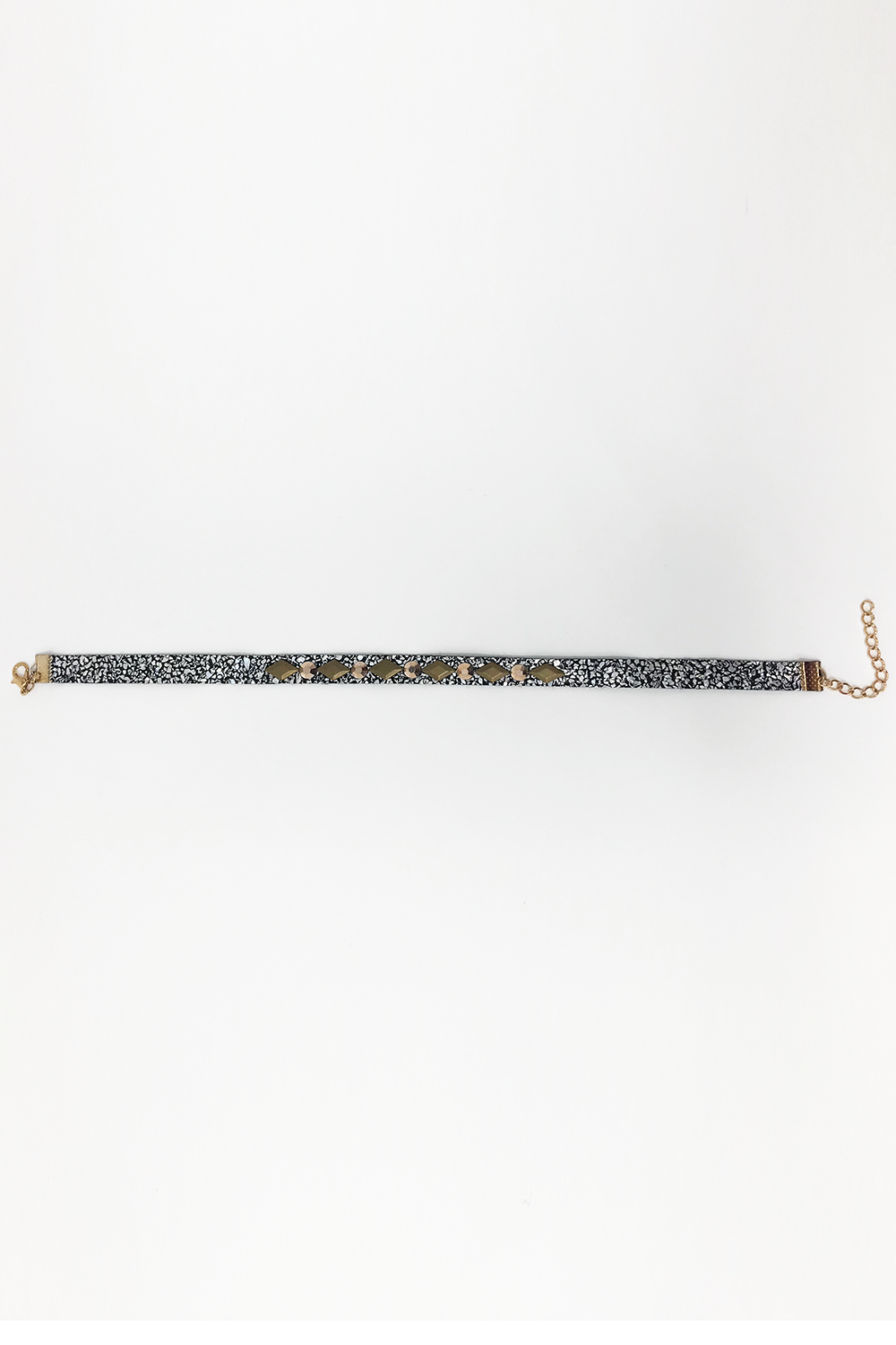 Silver Stud Choker