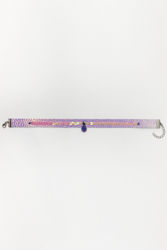 Lilac Reflector Choker