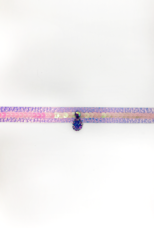 Lilac Reflector Choker