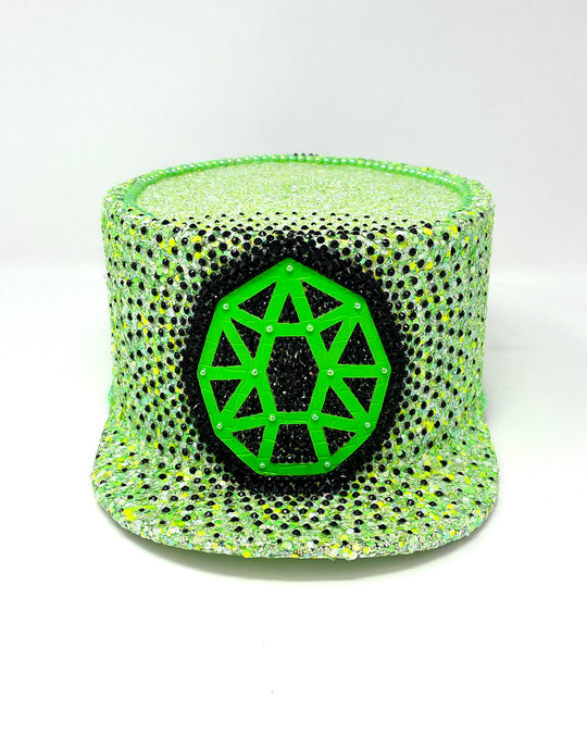 Neon Green Jewel Legion Hat