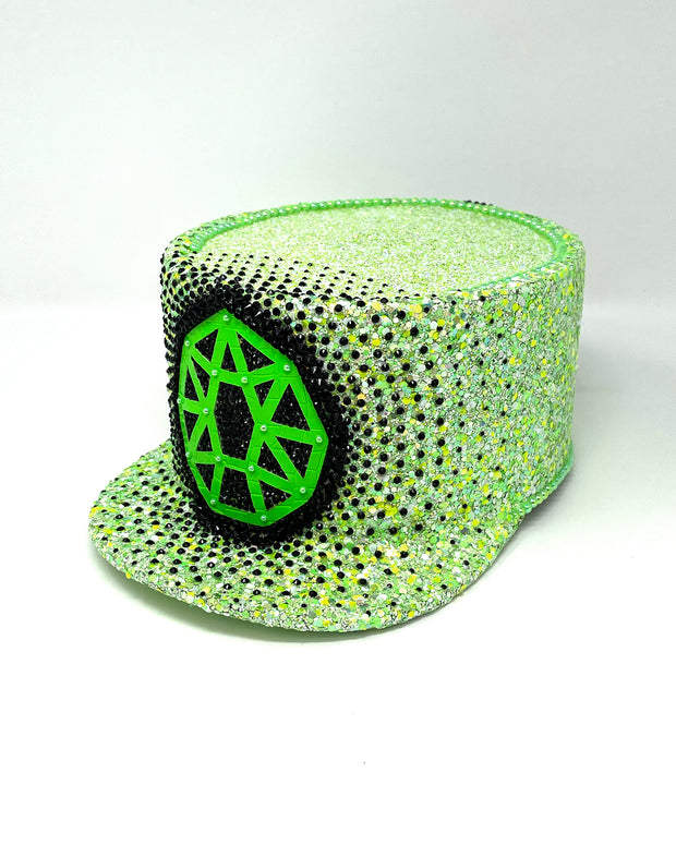 Neon Green Jewel Legion Hat