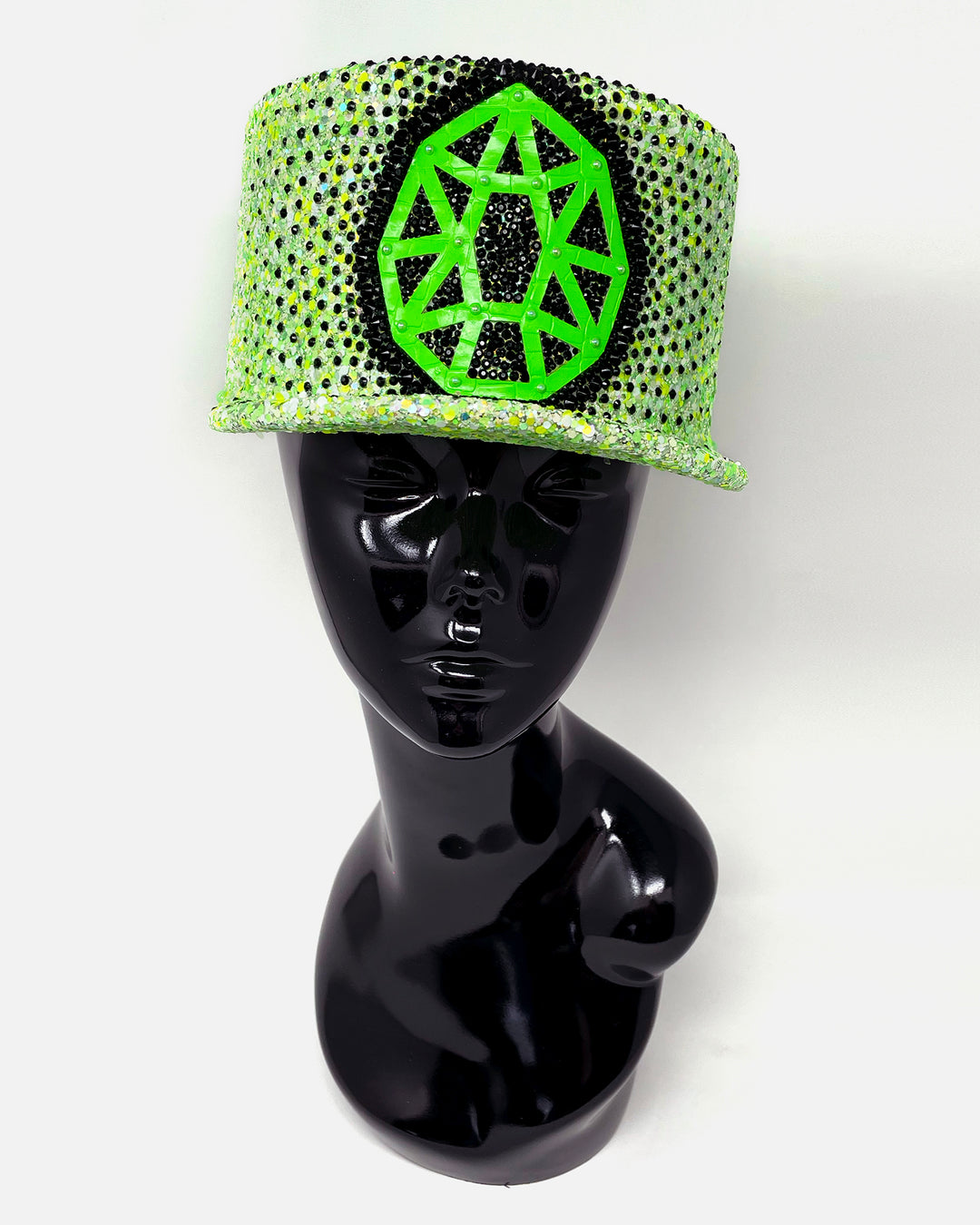 Neon Green Jewel Legion Hat