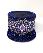 Royal Blue Crystal Stardust Legion Hat