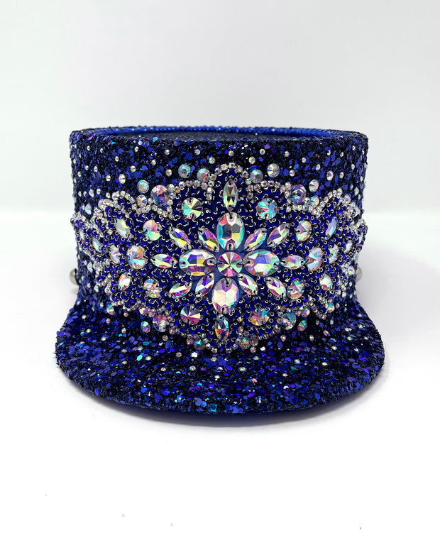 Royal Blue Crystal Stardust Legion Hat