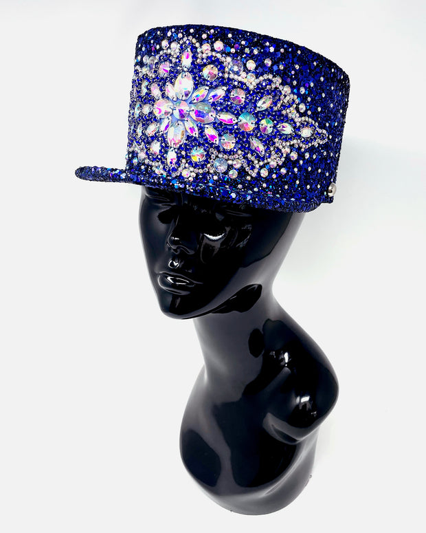 Royal Blue Crystal Stardust Legion Hat