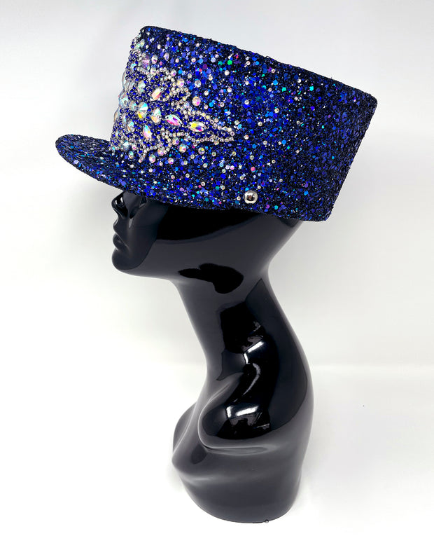 Royal Blue Crystal Stardust Legion Hat