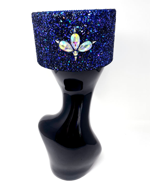 Royal Blue Crystal Stardust Legion Hat