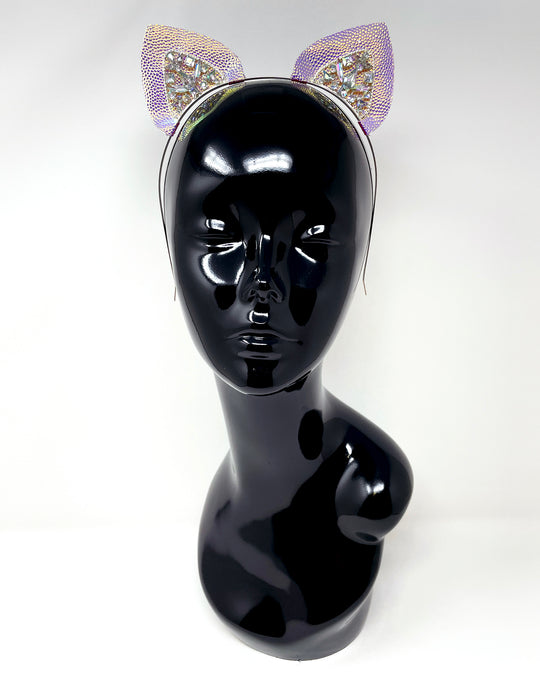 Silver Iridescent Mysticat Cat Ears