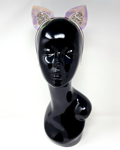 Silver Iridescent Mysticat Cat Ears