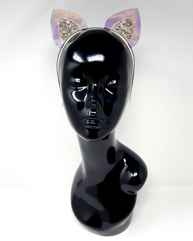 Silver Iridescent Mysticat Cat Ears