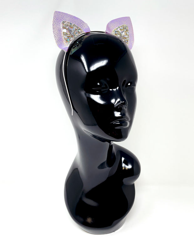 Silver Iridescent Mysticat Cat Ears