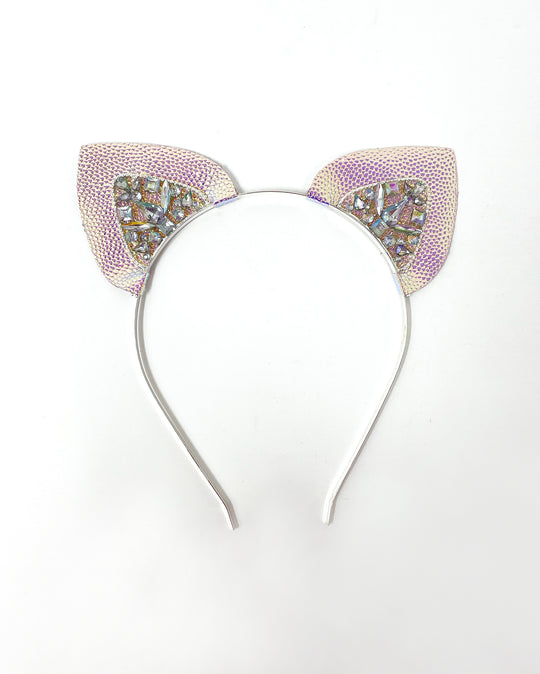 Silver Iridescent Mysticat Cat Ears