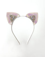 Silver Iridescent Mysticat Cat Ears