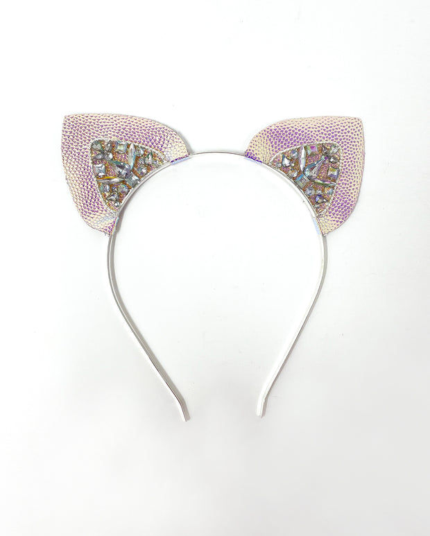 Silver Iridescent Mysticat Cat Ears
