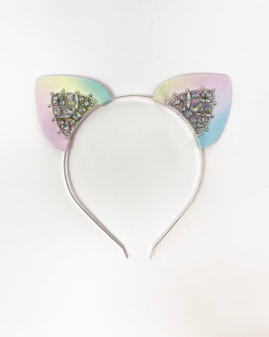 Pastel Rainbow Mysticat Cat Ears