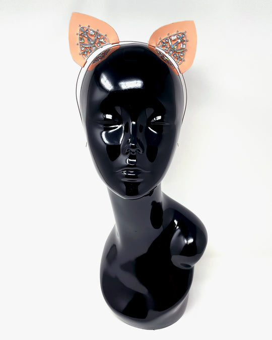 Pastel Orange Glow Mysticat Cat Ears