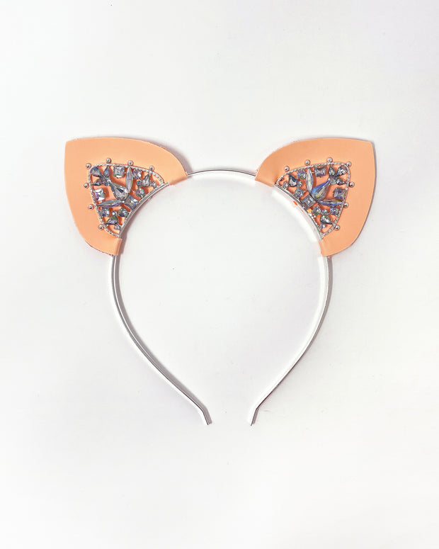 Pastel Orange Glow Mysticat Cat Ears