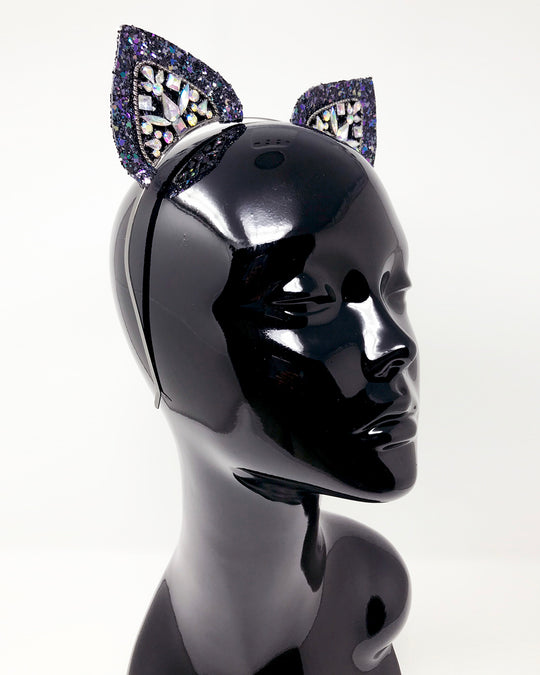 Purple Glitter Mix Mysticat Cat Ears