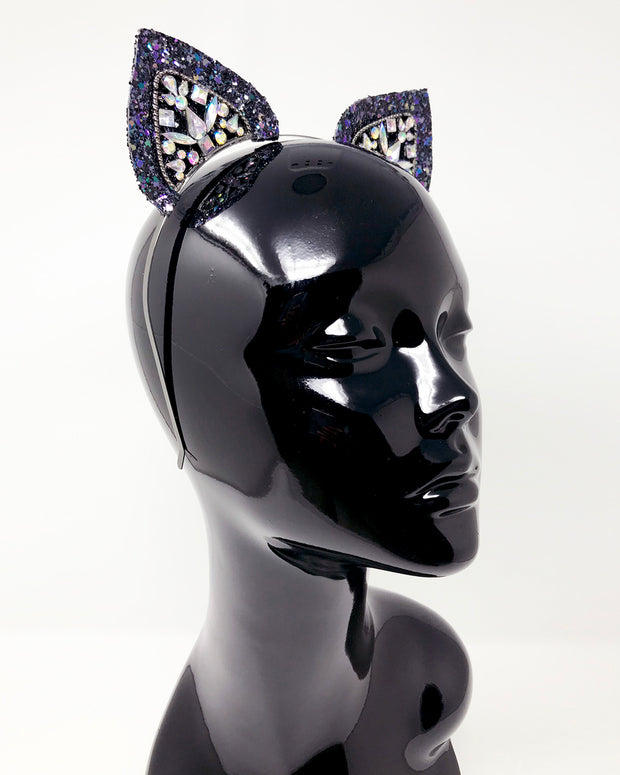 Purple Glitter Mix Mysticat Cat Ears