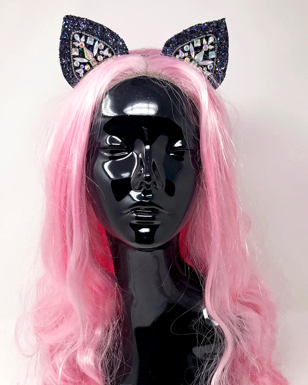 Purple Glitter Mix Mysticat Cat Ears