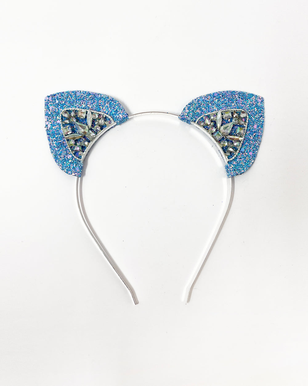 Aqua Silver Mysticat Cat Ears