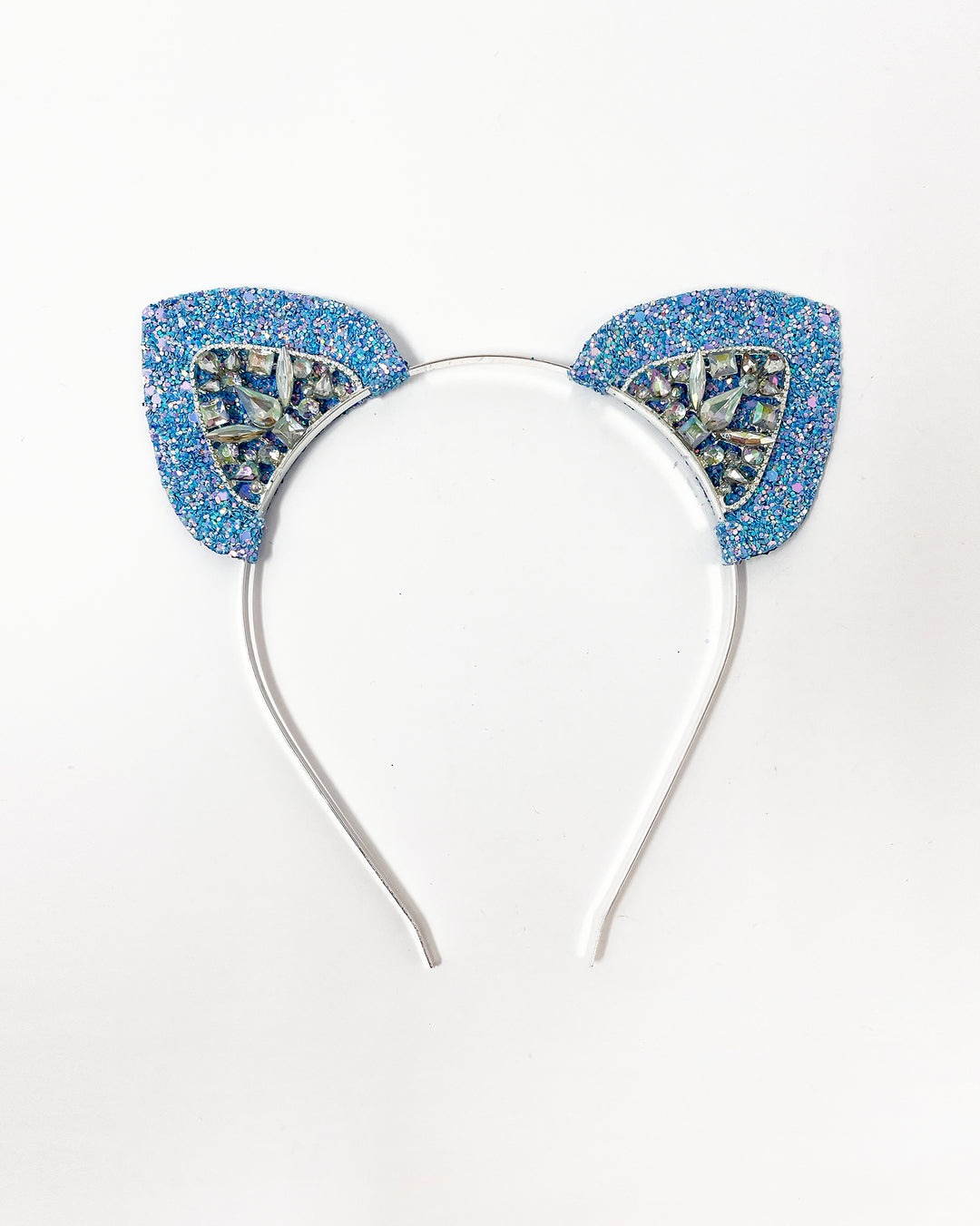 Aqua Silver Mysticat Cat Ears