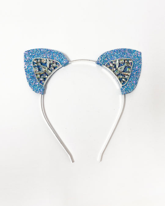 Aqua Silver Mysticat Cat Ears