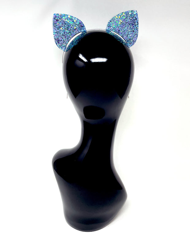 Aqua Silver Mysticat Cat Ears