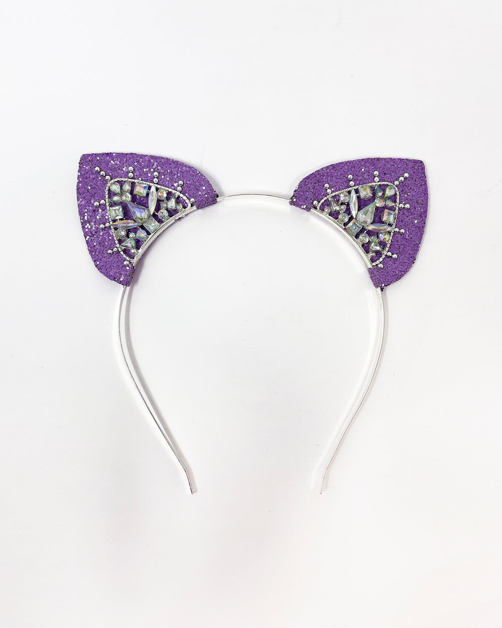 Purple Glitter Mysticat Cat Ears