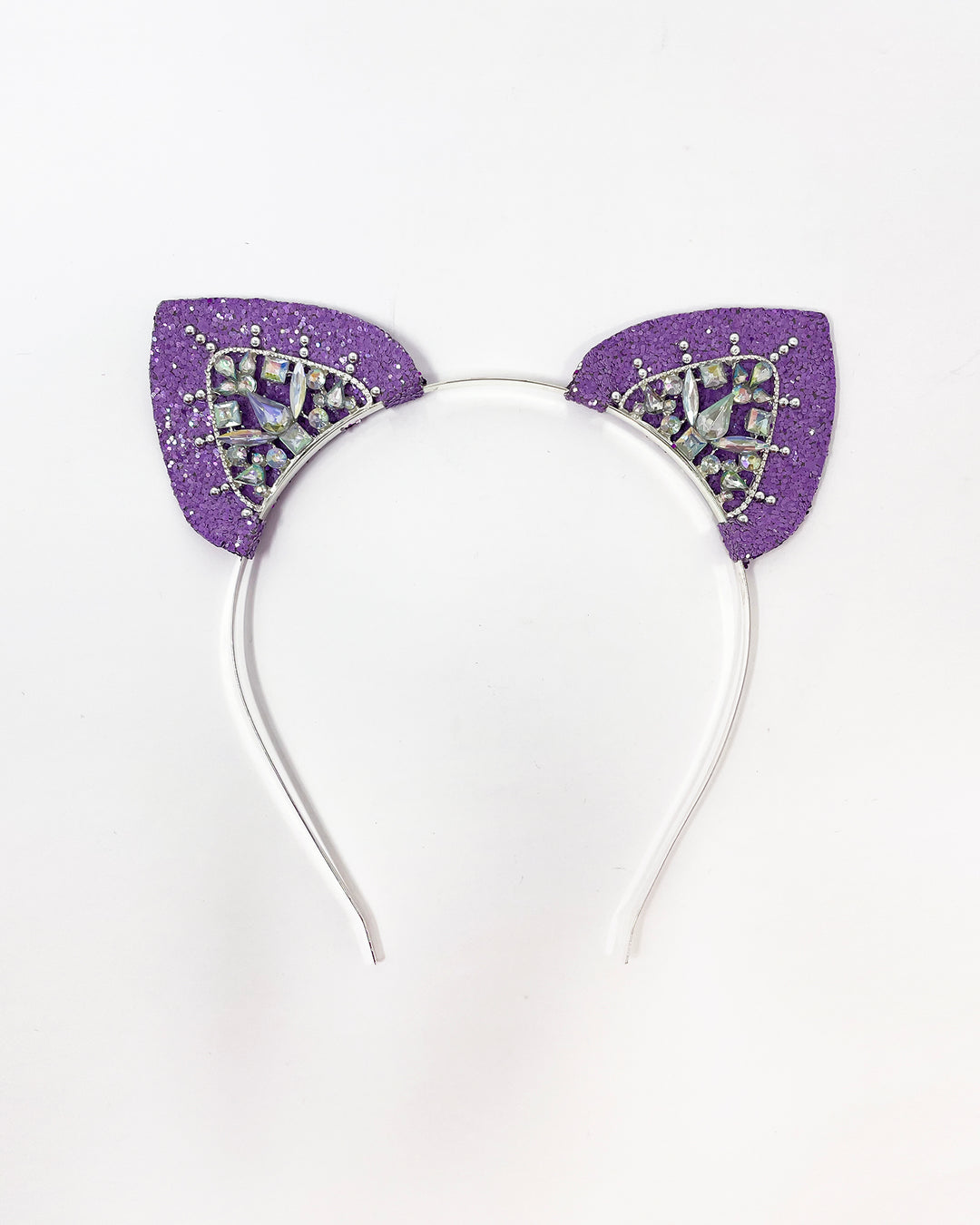 Purple Glitter Mysticat Cat Ears